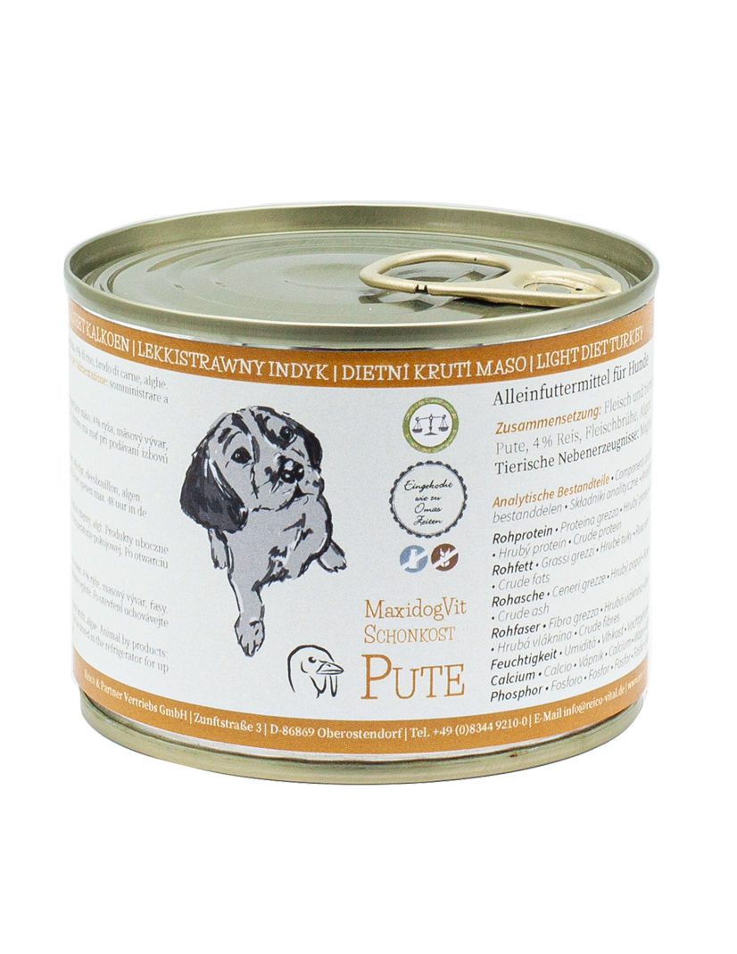 MaxidogVit Schonkost Pute