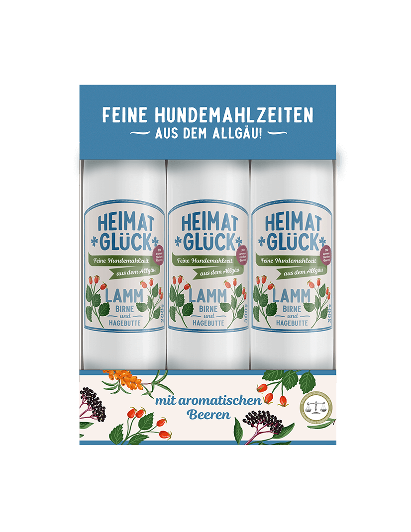 Heimatglück Trio Lamm mit Birne 3 x...