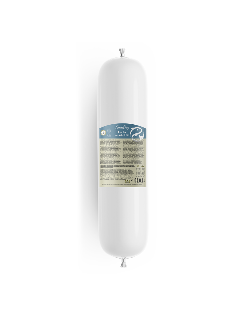 CuraDog Lachs mit Apfel 400 g