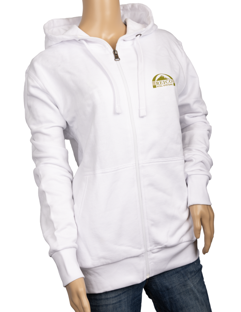 Kapuzenjacke Unisex weiß