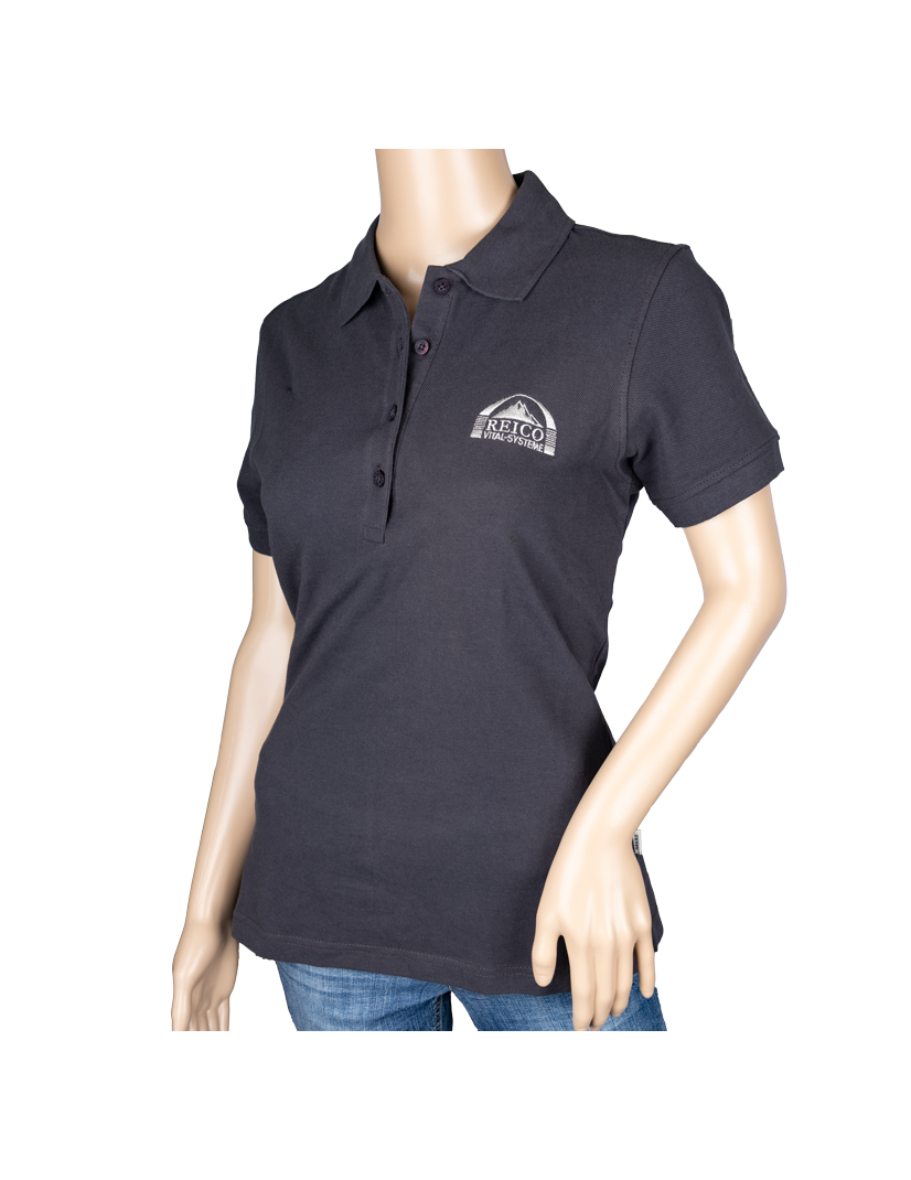Polo-Shirt Damen karbon